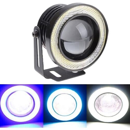 64MM 76MM 89MM 12V 30W Car LED COB Halo Ring Angel Eyes Light Headlight DRL Driving Fog Lamp Bulb 1200 LM