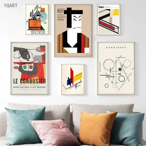 Bauhaus Canvas Poster Weimar 1923 Exhibition Abstract Pictures Posters and Prints for Modern Home Living Room Decor No Frame