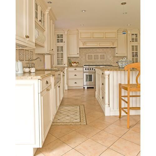 White solid oak kitchen cabinets