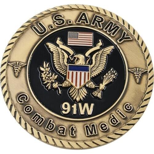 Plating bronze coinTop design Make Your Own Single Custom coin Customized U.S. military coins