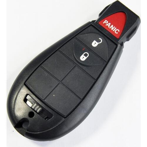 3 Buttons Smart Remote Key Shell Case For Chrysler 300 Town & Country Dodge Challenger Charger Durango Journey Keyless Entry Fob