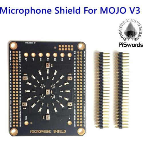 Redesign Microphone Shield For Mojo V3 FPGA Spartan6 XC6SLX Demo board