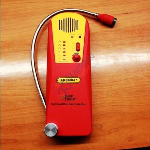 Smart Sensor AR8800A Combustible Gas Leak Detector Alarm, Exhaust and fuel Methane Propane Explosive 6 LED Alarm