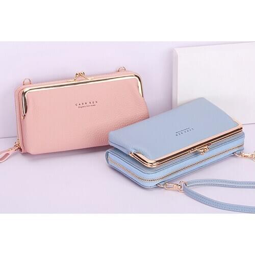 Womens Fashionable Shoulder Bags Large-capacity Wallets Mobile Money Bags Card Slot Adjustable Shoulder Strap#g30