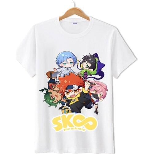 Hot Anime SK8 The Infinity Cartoon Summer Tops T-shirt Streetwear Fashion Harajuku Unisex Graphic Tees Female
