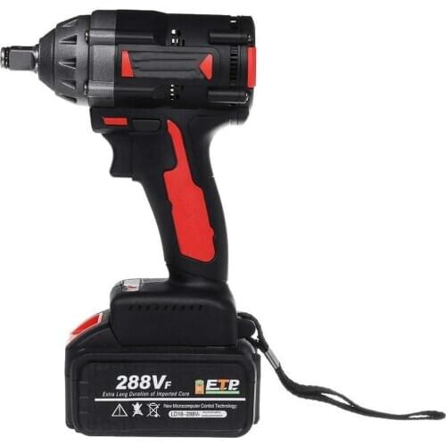 Dropship 288VF 600NM Max Brushless Impact Wrench Lithium-ion Battery Brushless Motor Power Wrench Power Tool Charger Sleeve