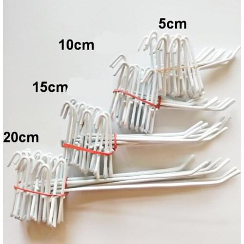10pcs/Set Hooks Hanging Hanger Storage Holders Anti-rust Metal Hangers Metal Hooks Pothooks White Color