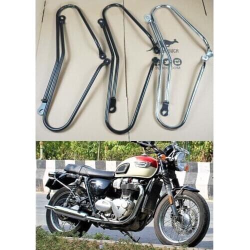 Left Right side Pannier Rail Saddlebag Supports for Triumph Bonneville T120 T100 Thruxton 1200 Street Twin Cup 2016-2021 16-21