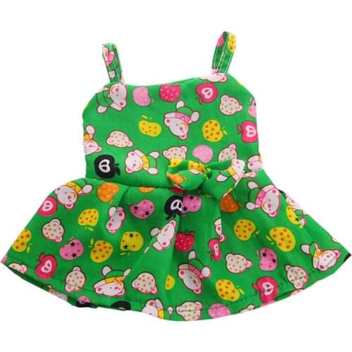 Children best Birthday Gift,new style beautiful dress with bow tie Wear fit Doll For 18 inch(only clothes)