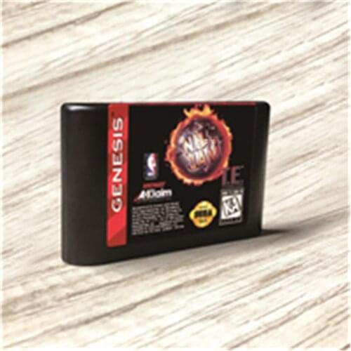 NBAED Jam Tournament Edition - USA Label Flashkit MD Electroless Gold PCB Card for Sega Genesis Megadrive Video Game Console