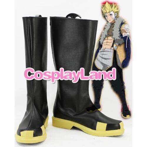 Fairy Tail Cosplay Dragon Slayer Sting Eucliffe Cosplay Boots Shoes Anime Party Cosplay Boots Custom Made Men Shoes