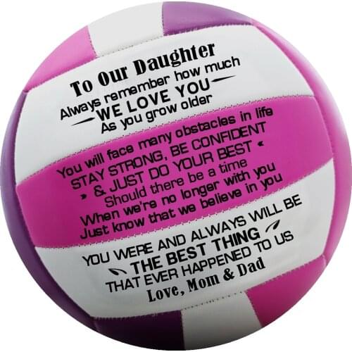 Dad And Mom to Daughter Gifts Soft Volleyball Professional Training Competition Ball Best Gifts For To Beloved Daughter