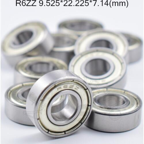 R6zz 9.525*22.225*7.14(mm) 10pieces bearing metal sealed ABEC-5 chrome steel bearings hardware