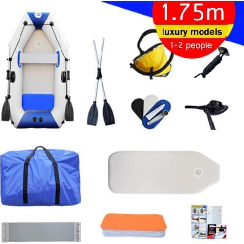 PVC Material Professional Inflatables RC Boat for Fishing Boats Inflatable Laminated Wear-Resistant Boat Rubber with Oars Pumps