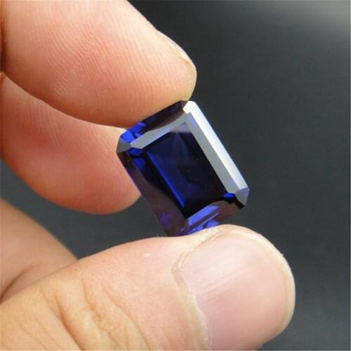 Sapphire Rectangle Faceted Gemstone Emerald Cut Sapphire Gem Multiple Sizes to Choose GS36