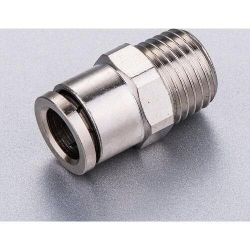 Tube 1/2-`1/4" NPT thread pneumatic brass male straight copper straight connector male tube fittings