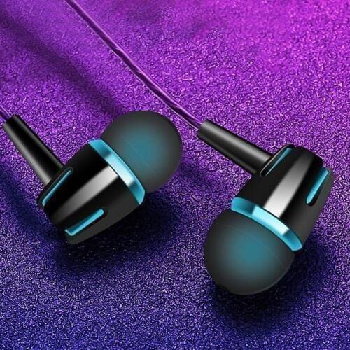 Universal Earphones Normal/Luminous Wire Heavy Bass In-ear 3.5mm Earphones with Microphone блютуз гарнитура kulaklık