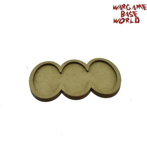 Wargame Base World - Movement Tray - AOS Oval 60X35mm - MDF Laser Cut