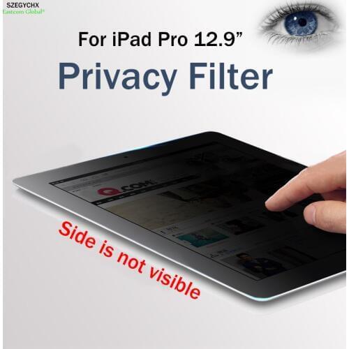 SZEGYCHX 12.9" PET materia 180 Privacy Filter Screen Anti-glare Tablet PC Protector Filter Film For iPad 12.9 inch