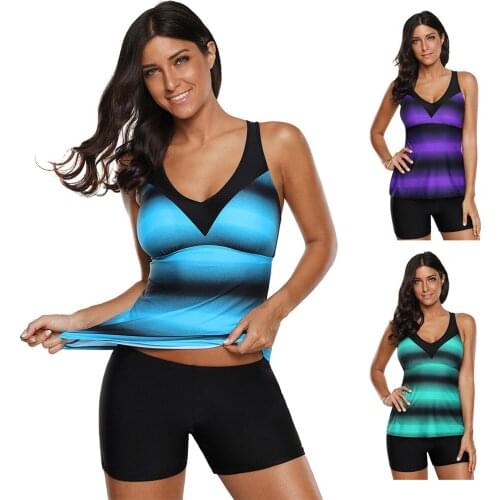 Womens Swimming Suit Sexy Bikini Swimsuit Women Bathing Suit Printed Swimwer Two Piece Tankini Female Swimming Suit