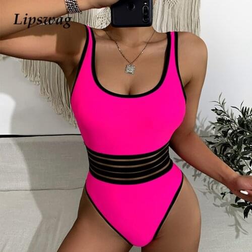 Women Sexy Hollow Out One Piece Swimwear Bikini Female Push Up Lace Hollow Out Bodysuit Solid Summer Swimsuit Beachwear Monokini