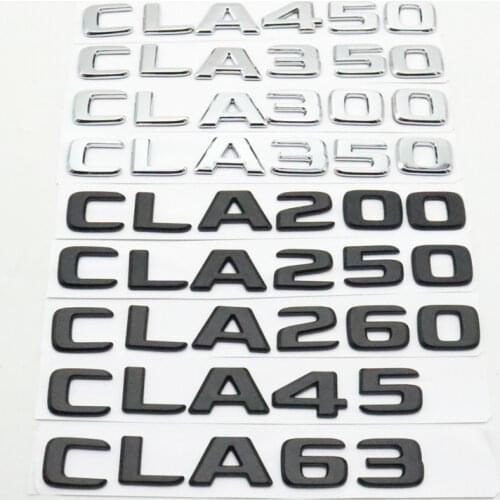 Rear Emblems Trunk Logo Badge Letter For Mercedes W117 CLA Class CLA45 CLA200 CLA220 CLA250 CLA300 CLA350 CLA400 CLA550