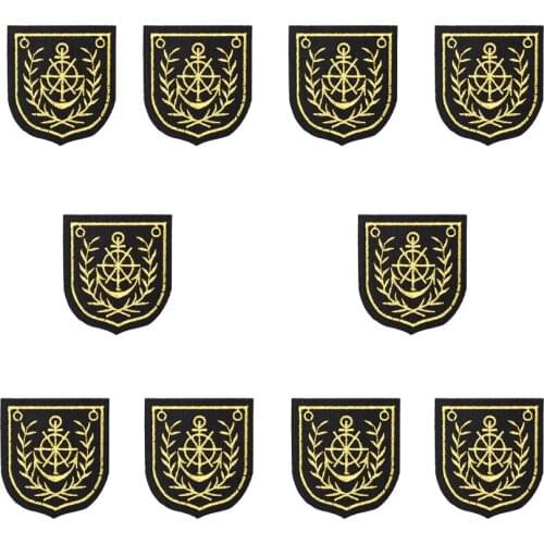 10pcs anchor embroidered patches for clothing iron on patches for clothes badges clothes iron-on patches for jeans