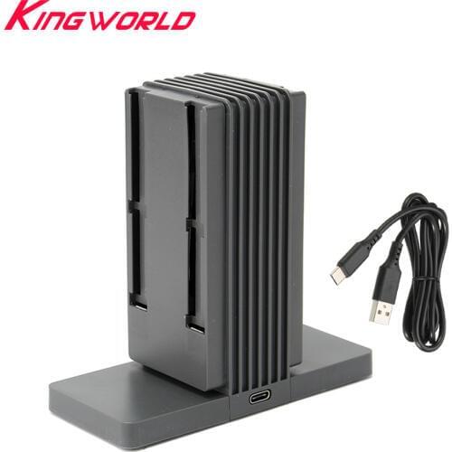 Xunbeifang 2pcs 4 Slot Charger Storage Holder Stand Support Dock Charging Station For S-witch N-S Joy-Con