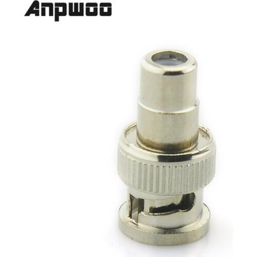 ANPWOO BNC Male to RCA Female Coax Cable Connector Adapter Coupler for CCTV Camera
