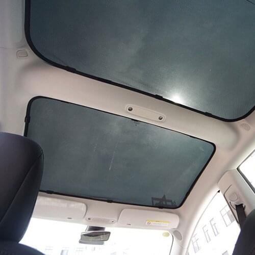 Car Sun Shade Shading Net Shading Mesh Cloth Curtain Sun Protection Uv Roof Shading Net For Tesla Model Car Interior Accessories