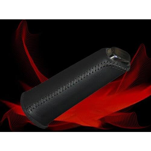 Car Hand Brake Covers Top Layer Leather Case for Buick Regal GS 2012 Handbrake Grips Cover Auto Genuine Leather Handbrake