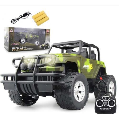 Four-way Remote Control Car Camouflage Buggy Electric Drift Remote Control Car Big power Rechargeable Racing Toys for children