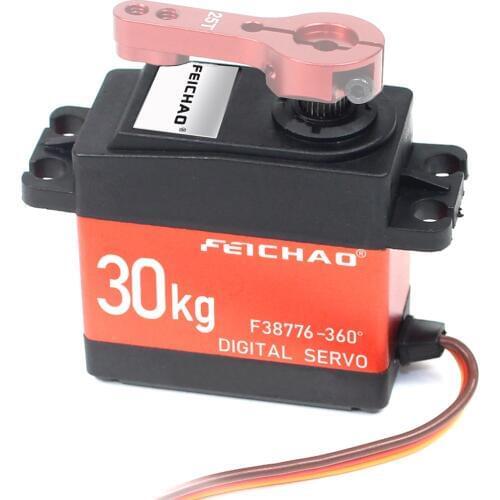 FEICHAO 25KG 30KG Digital Servo Robot Arm Large Torque Metal Shell Servo Waterproof For RC Model Car/Multi-rotor Aircraft RC Toy