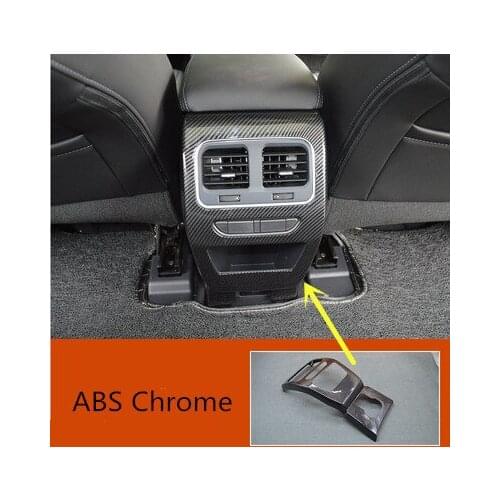 For Haval F7X 2019-2020 ABS Chrome rear air conditioner air outlet Anti-kick pad Anti-scratch protectioncar accessories