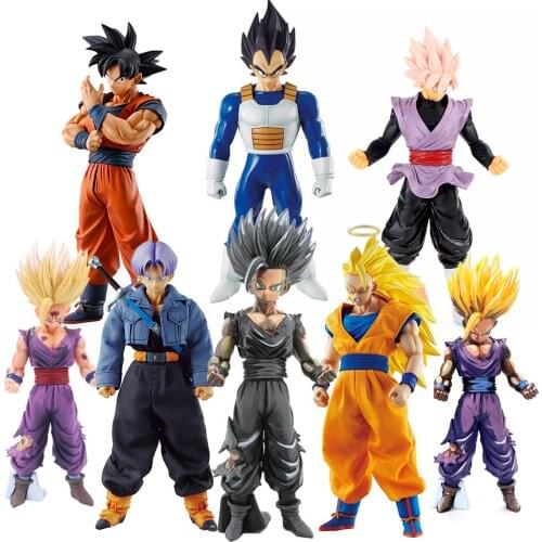 Dragon Ball Z DBZ Anime Super Saiyan Son Goku Gohan Trunks Vegeta Broly Broli PVC Action Figure Model Toys Kids GIft Brinquedos