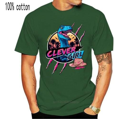 Hotline Miami Clever Girl T shirt women femme Jurassic tshirt Energy Dinosaur park T-Shirt man camisetas lady tee shirt
