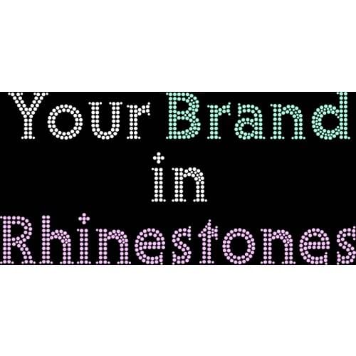 DIY LOGO Name GUE2S Letter G letter U Letter E Letter S Sparkling Words Hotfix Rhinestone Transfer Iron On Motif Design