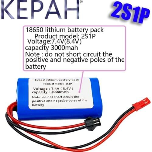 7.4V 3000mAH Li-po Batery 2S1P 20C 18650 toys battery for remote control helicopter 7.4 V 3000 mAh