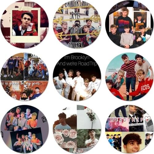 58mm Roadtrip tv Icons Pins Badge Decoration Brooches Metal Badges For Backpack Decoration