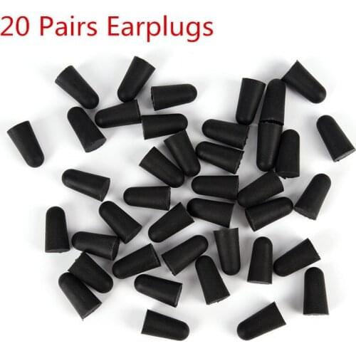 NEW AACAR 20Pairs Soft Polyurethane Ear Plugs Tapered Travel Sleep Noise Prevention Earplugs Noise Reduction For Travel Sleeping