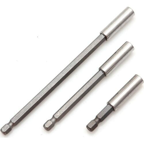 OOTDTY 3Pc 1/4 Hex Quick Release Magnetic Screwdriver 60/100/150mm Extension Bit Holder