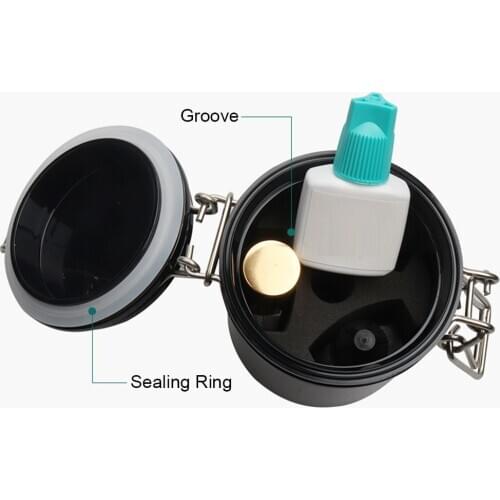 Professional Lash Glue Tank Individual Adhesive Stand Eyelash Glue Packaging Activated Sealed Storage Jar Container Makeup Tool