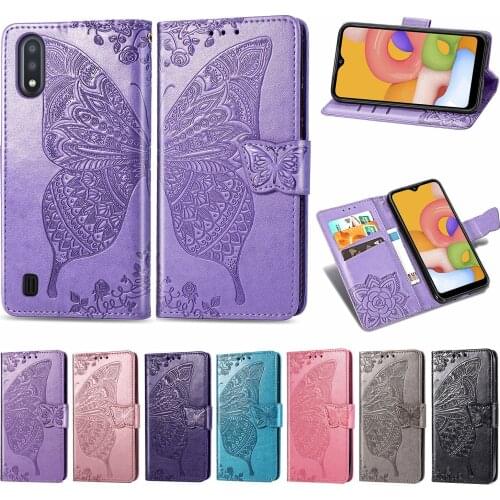 For Coque Galaxy A21 Luxury Flip PU Leather Card Slots Wallet Stand Case For Capa Samsung Galaxy A01 A 01 A015F SM-A015F Case