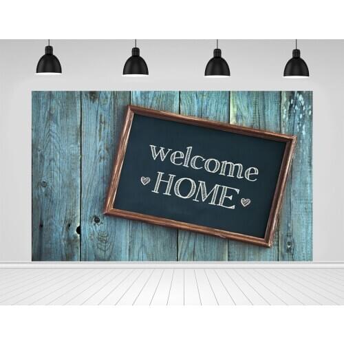 Scopiso Wooden Board Backdrop Welcome Home Background Birthday Wedding Baby Shower Family Party Decor Photo Studio Props