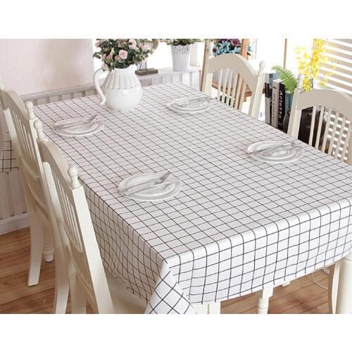 Cotton and Linen Tablecloth simple garden square household geometric square table tea tablecloth tablecloth 607