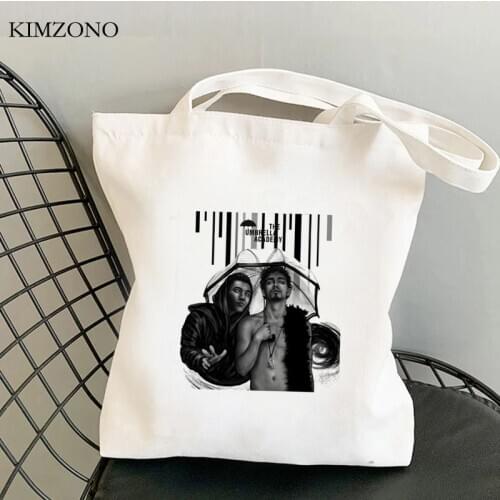The Umbrella Academy shopping bag cotton canvas tote handbag reusable bolsas de tela bag ecobag reusable string tote cabas