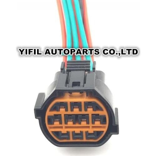 2/4/10pcs/lot 10 Pin 10 Way LED Headlamps Light Connector Plug With Wire Cable Pigtail For Hyundai KIA K2 and IX35 HP066-10021