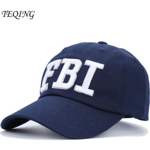 TEQING 2017 New Arrival Autumn FBI Baseball Cap Hats Embroidery Sun Hat Outdoor Caps Hip-hop Hats Casual Peaked Hat