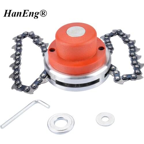 UNIVERSAL GRASS TRIMMER HEAD MANGANESE LINKAGE METAL CHAIN LINKS STRIMMER BRUSHCUTTER GARDEN MOWER CLIPPER NYLON HEAD STEEL LINK
