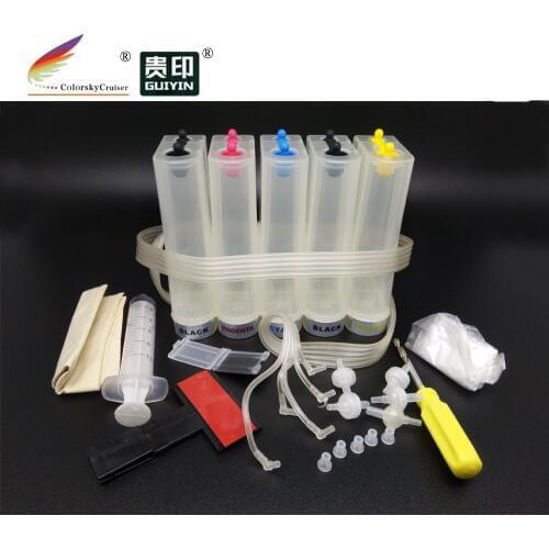 Universal 5 color CISS kit with accessaries cheapest shipment cost for Brother for CANON for Epson for HP